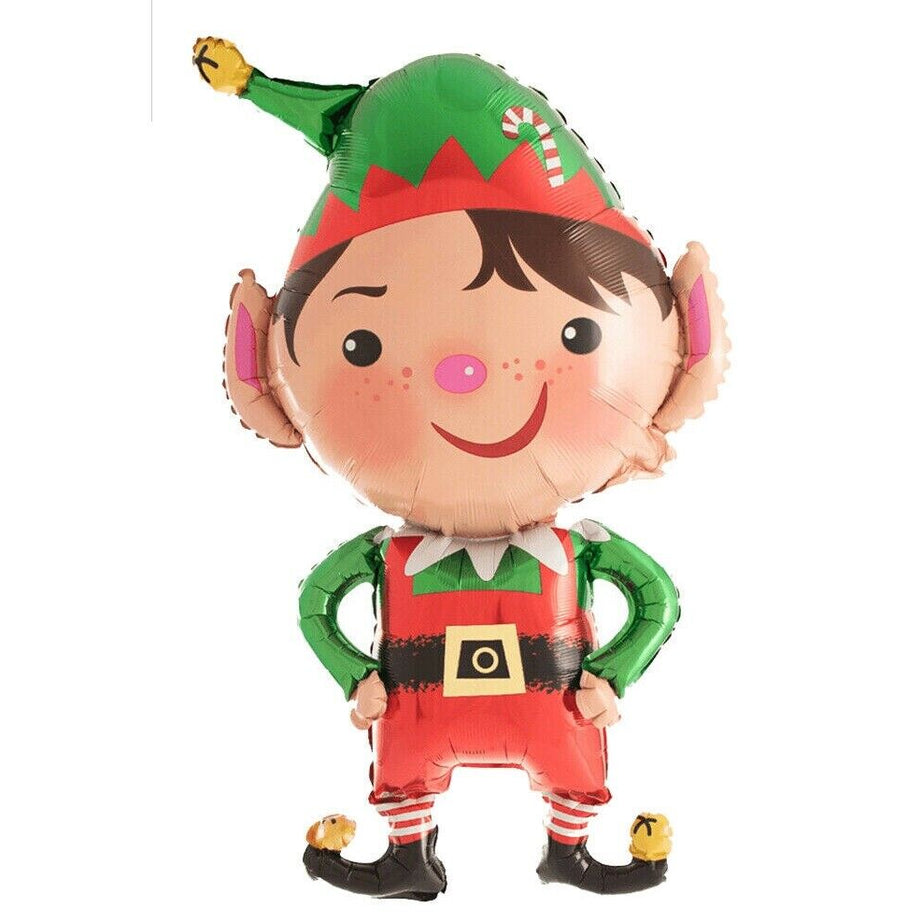 Elf Merry Christmas Huge Balloons Xmas  Foil Helium Party Children
