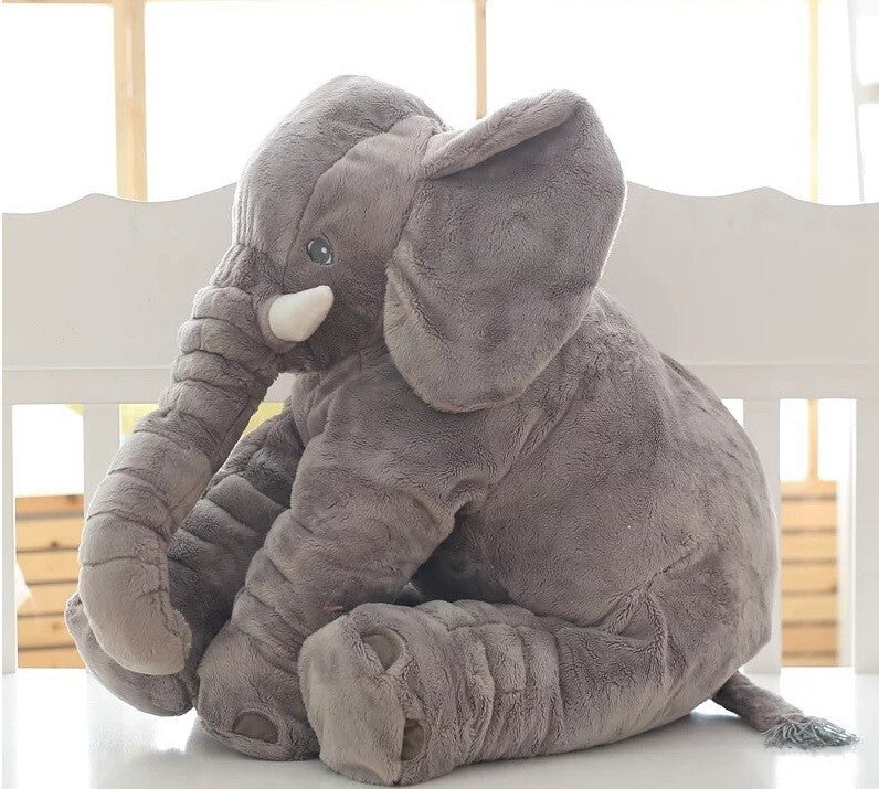 Elephant Toy Plush Pillow Cushion Animal Pet Stuffed Kids Soft 30cm Fun Birthday