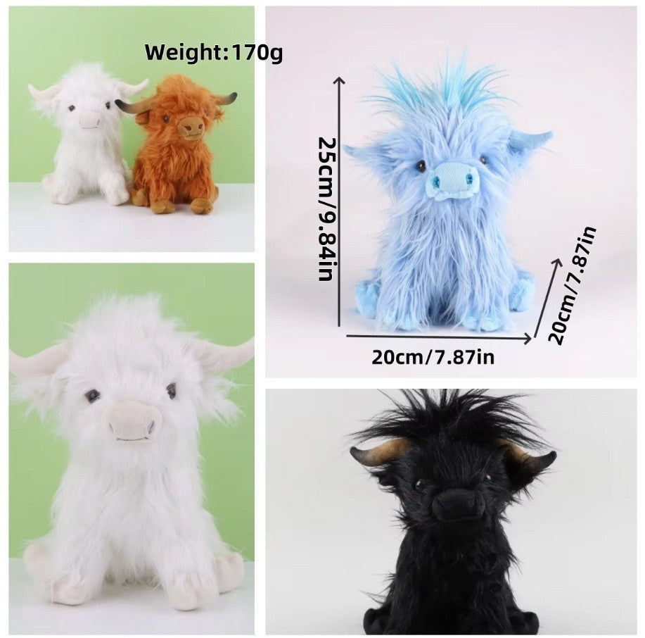 Clever Highland  Soft Cow Coo Cuddly Toy Plush Stuffed Scottish Scotland Gift UK