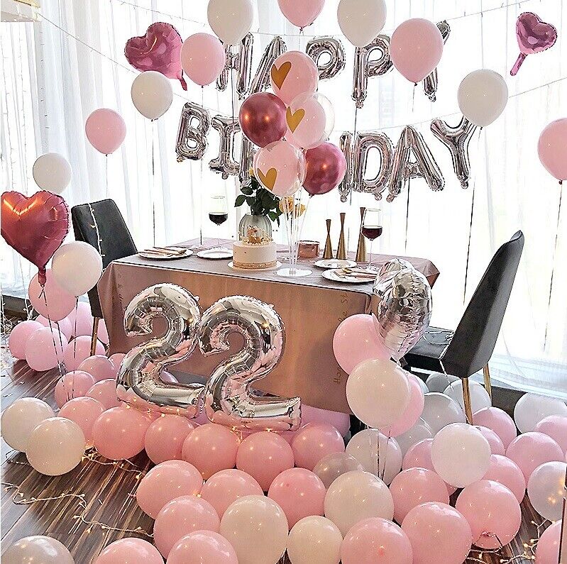 Happy Birthday Balloons 16 inch Birthday Foil Banner Hanging Letter Party Fun