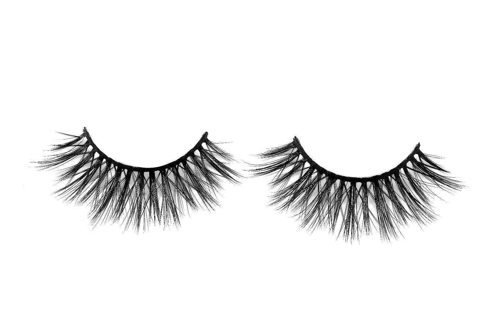 3D Silk Hair Handmade Thick Long Fluffy Cross False Eyelashes Reuse 20 Times