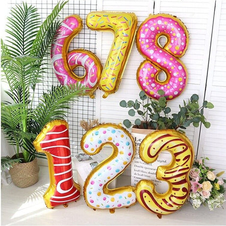 32"  Giant Balloon Foil Helium Happy Birthday Number Party Fun Air Décor