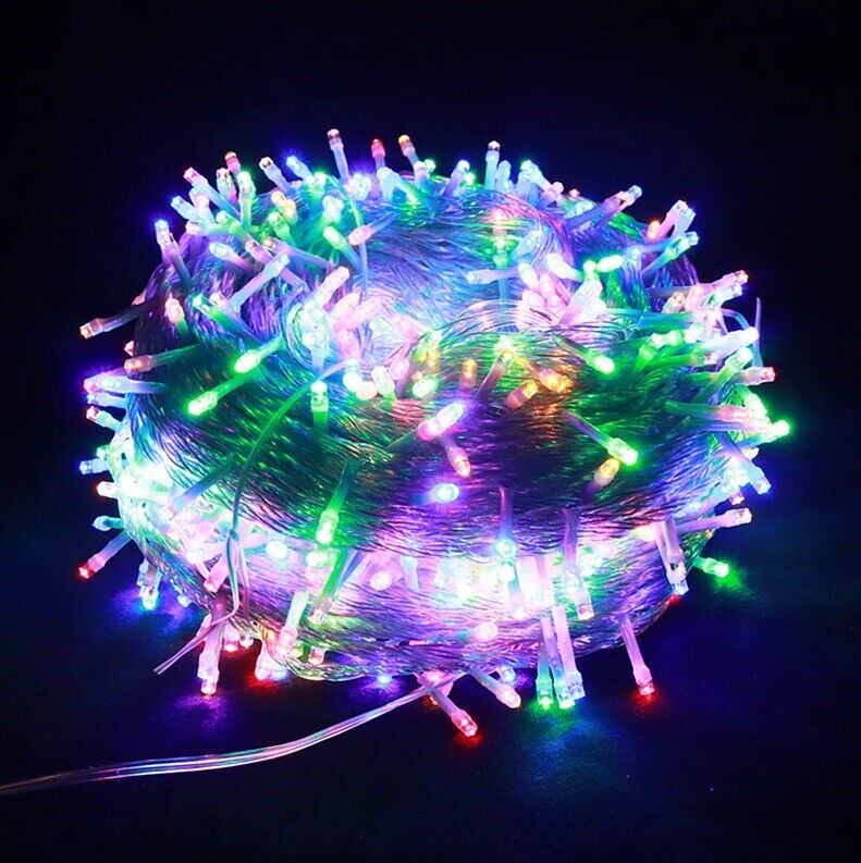 200 LED Fairy String Lights Xmas UK Plug-in Outdoor Garden Christmas Tree Décor