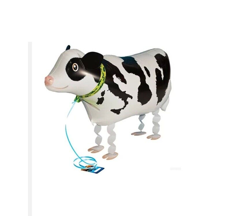 Cow Balloon Animal Walking Pet Airwalker Foil Helium Kids Fun Parties Toys Fun