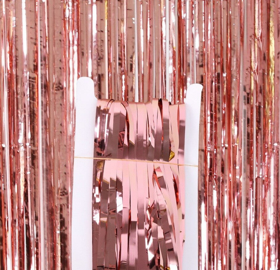 Curtain 2M Birthday Party Wedding Decoration Glossy Fringe Tinsel Foil Door