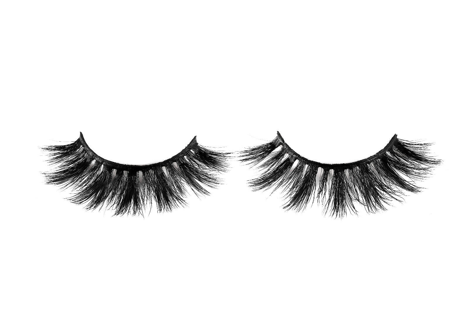 3D Silk Hair Handmade Thick Long Fluffy Cross False Eyelashes Reuse 20 Times