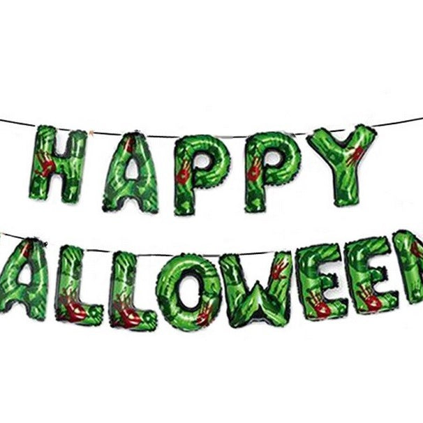 Happy Halloween Balloon Foil Air Banner Party Decoration 14 Letters Fun 16"