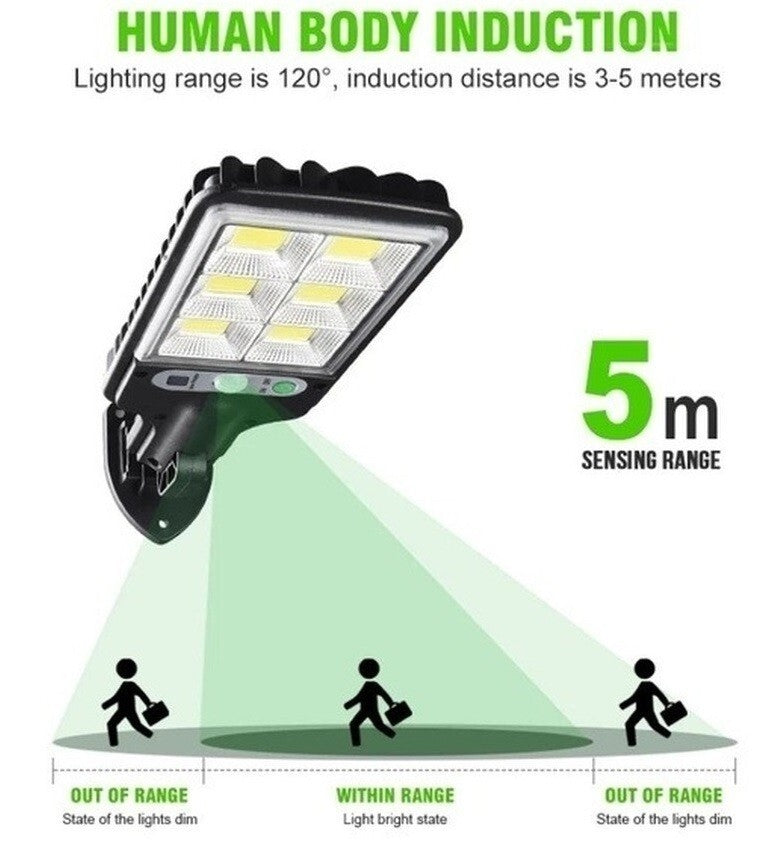 5000W LED Solar Light PIR Motion Sensor Street Wall Security Outdoor Garden Pati