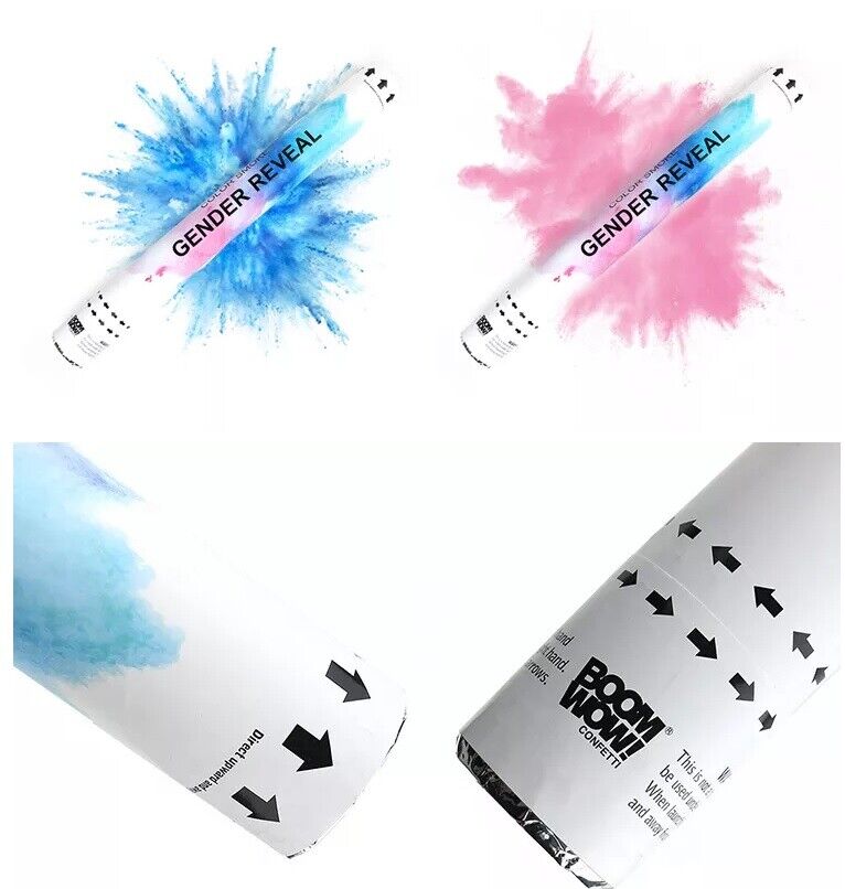 Cannon – Pink or Blue Powder Celebration Tube – Baby Shower Party Decoration