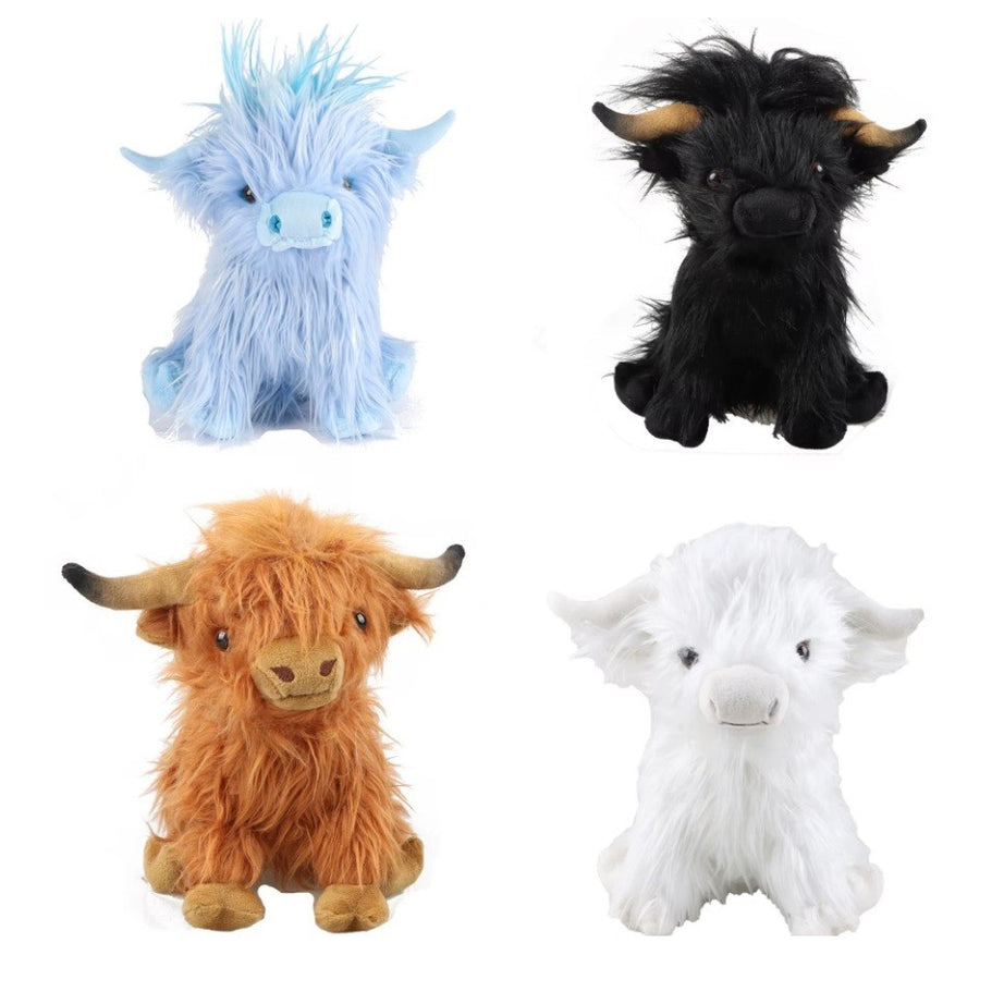 Clever Highland  Soft Cow Coo Cuddly Toy Plush Stuffed Scottish Scotland Gift UK