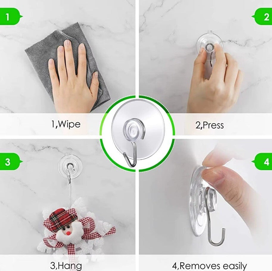 Suction Cup Hook in Use