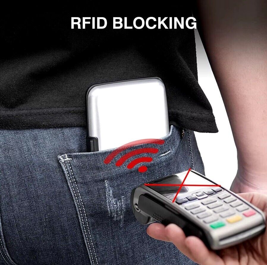 RFID Wallet Credit Card Holder Case Protector Waterproof Anti-Theft Contactless