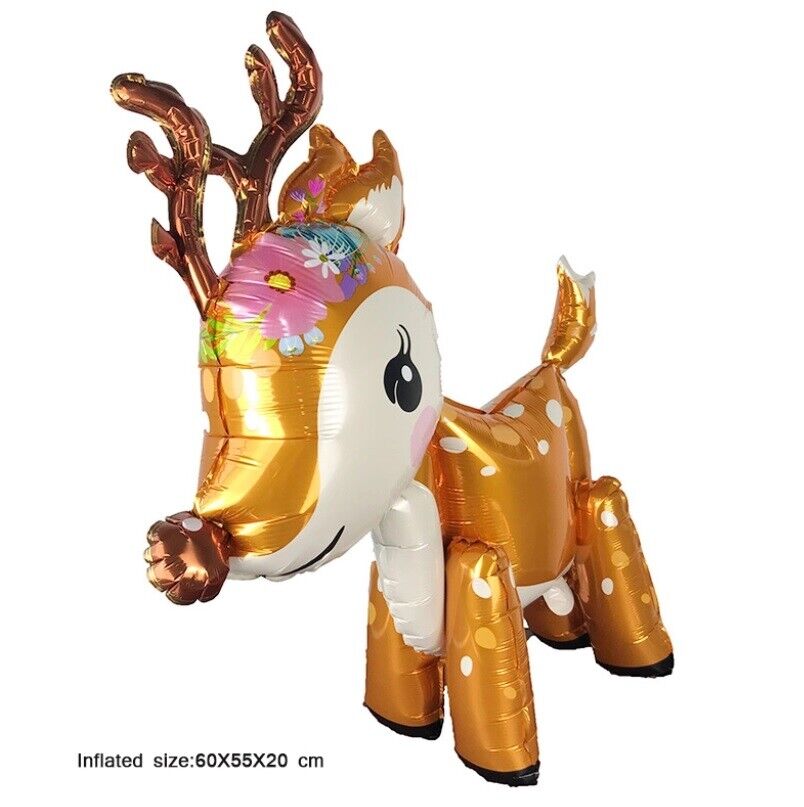 Reindeer Balloon Standing Foil Children Birthday Party Decoration CHRISTMAS 3D