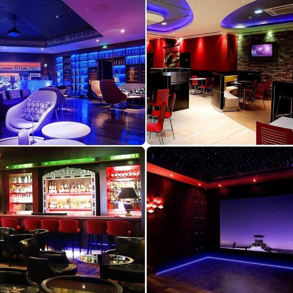 LED Strip APP Bluetooth 5050 RGB Lights 10/20m Colour Changing Tape Cabinet Kitchen TV UK