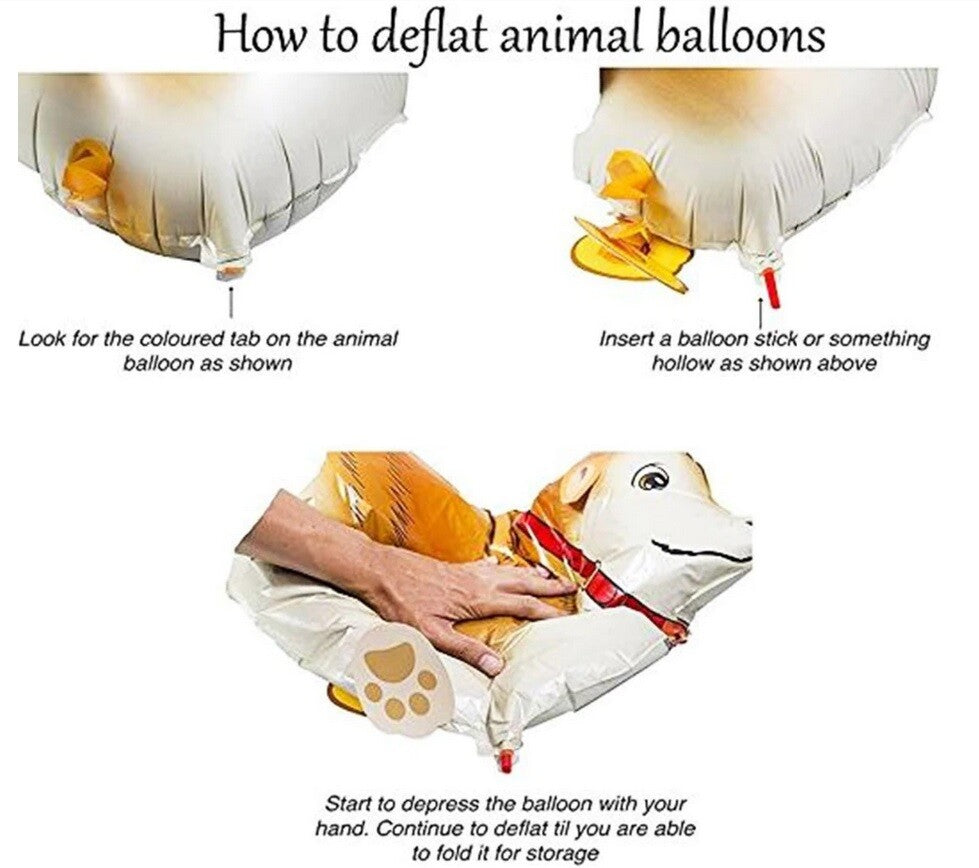Balloons Animal Foil Walking Pet Airwalker Balloon Helium Kids Fun Parties Toys