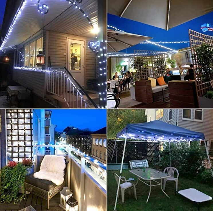 Solar LED Lights Waterproof Copper String Fairy Christmas Wedding Party Garden