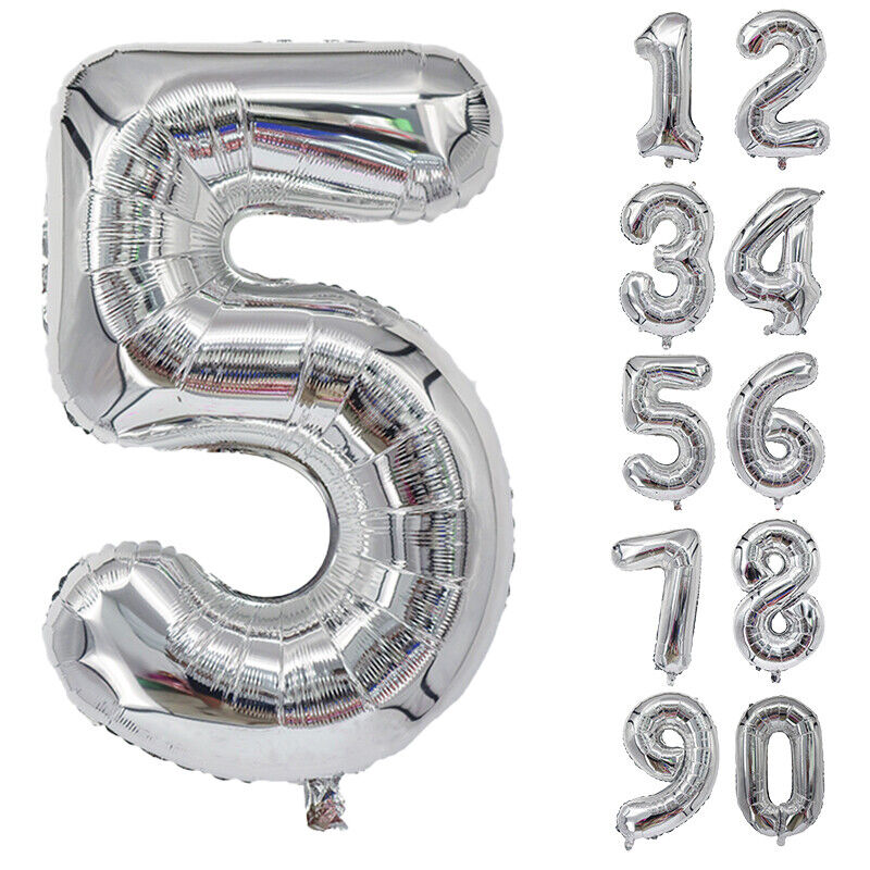 Giant Foil Number Balloons letter Air Helium Birthday Age Party Wedding 32