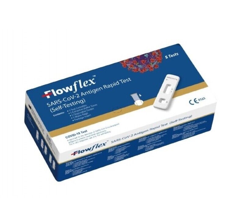 Flowflex 10 x July 2026 Antigen Rapid Lateral Flow Covid 19 Test Home Testing