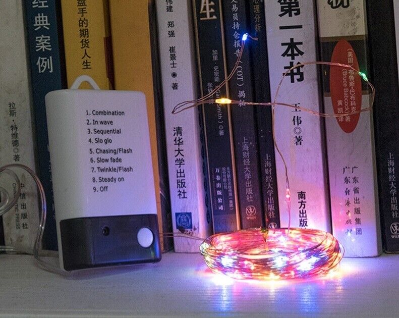 Fairy Lights LED Battery and USB 2 in 1 Remote Control Christmas Copper String