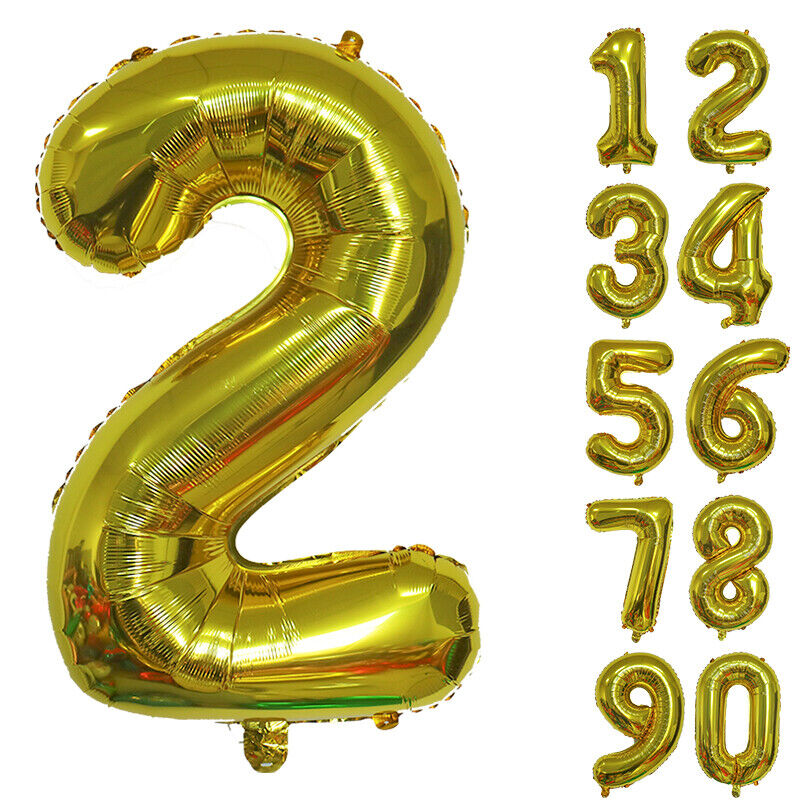 Giant Foil Number Balloons letter Air Helium Birthday Age Party Wedding 32