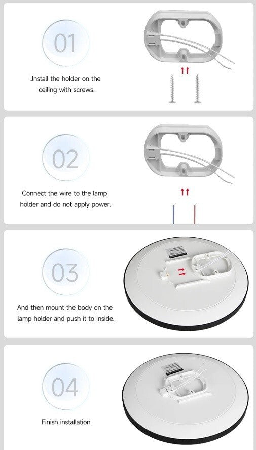 Smart LED Ceiling Light Lamp Colour Changing 30W Alexa Google Bluetooth WIFI RGB