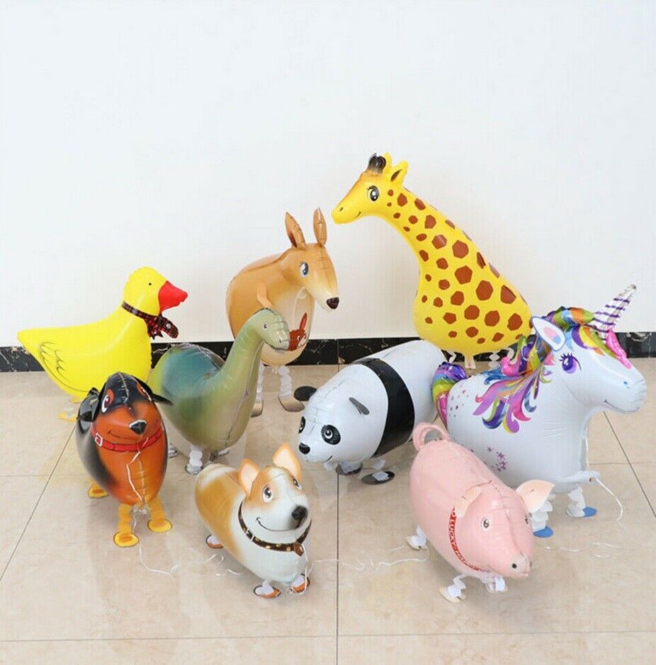 Unicorn Balloon  Walking Pet Animal Airwalker Foil Helium Kids Fun Parties Toys