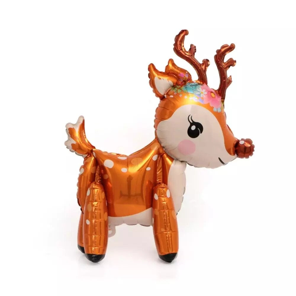 Merry Christmas Balloons Huge Xmas Tree Snowman Deer Foil Helium Party Children