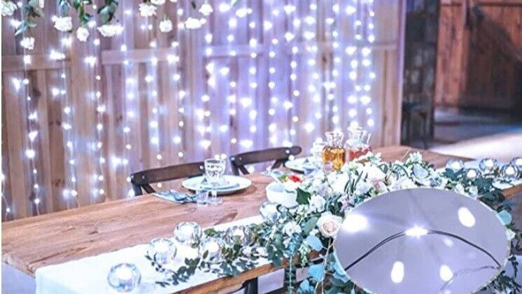 Solar LED Lights Waterproof Copper String Fairy Christmas Wedding Party Garden