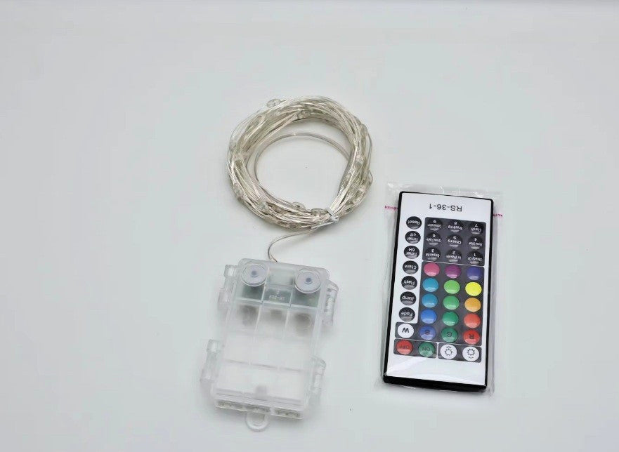Battery Operated LED 16 Colours in One Fairy Lights Xmas String Party Wedding UK